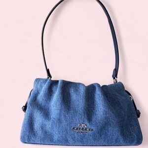 Coach Denim Faye Drawstring Bag